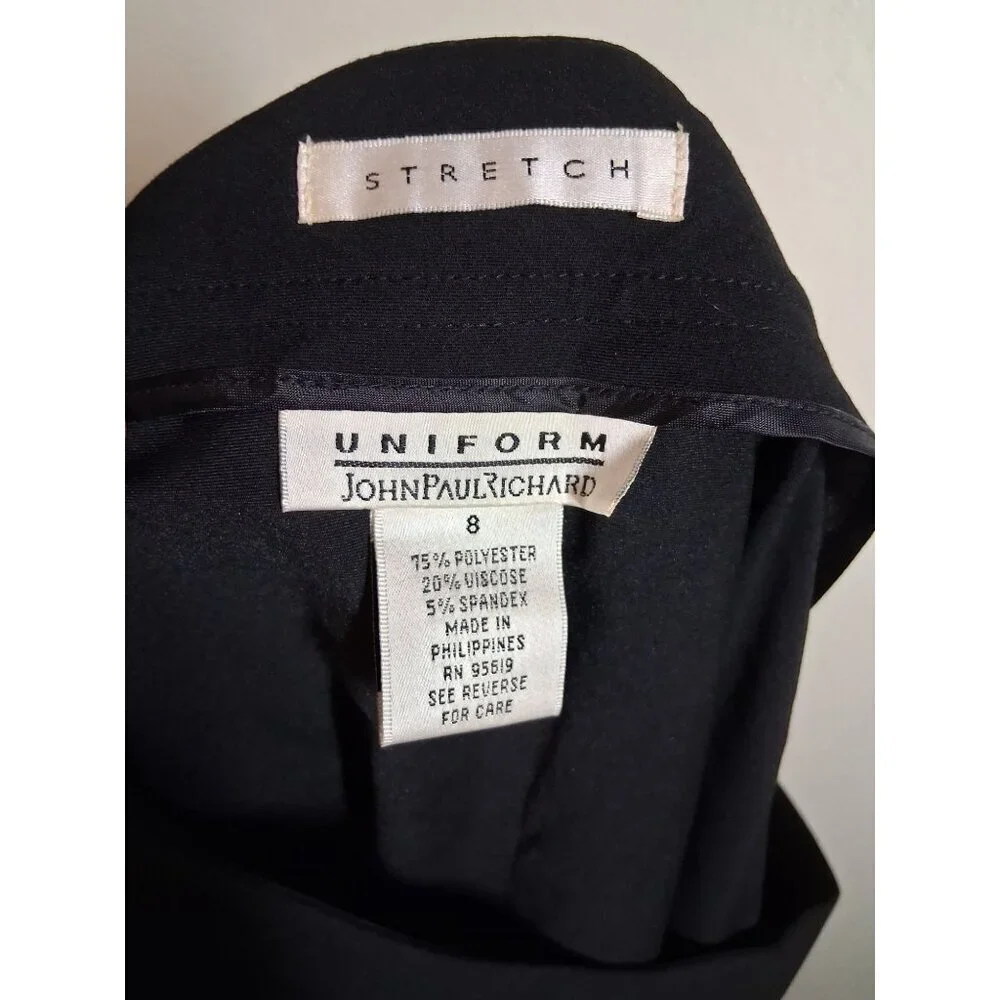 VTG John Paul Richard Skirt Uniform Retro Y2K Business Casual Office Black Sz 8